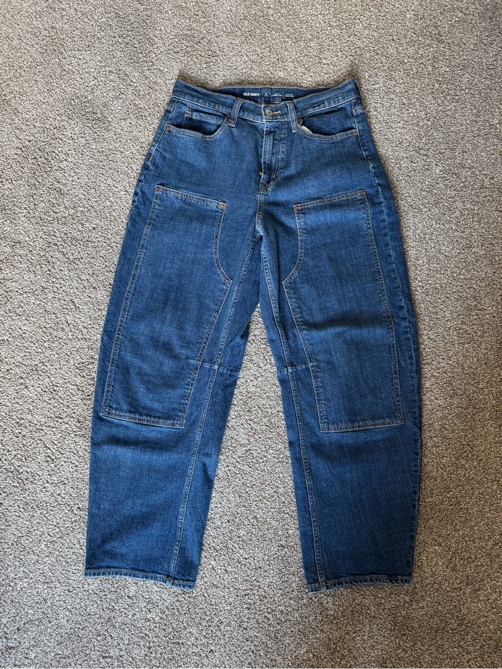 Old Navy double knee barrel jeans